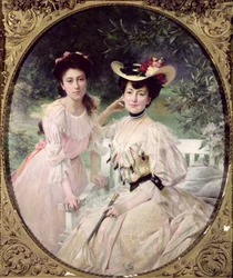 Madame Collas und ihre Tochter Giselle, 1903